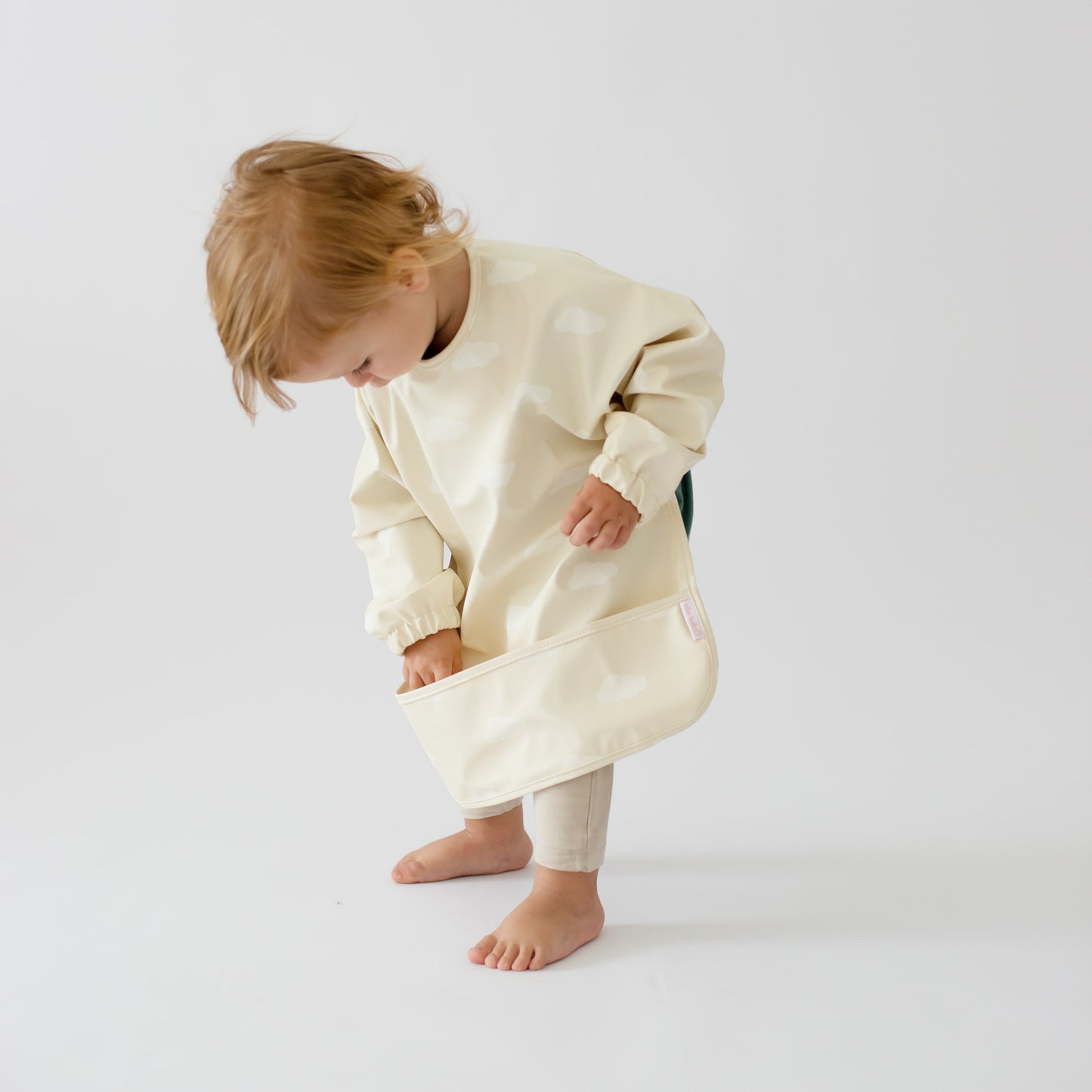 Smock Bib - Clouds
