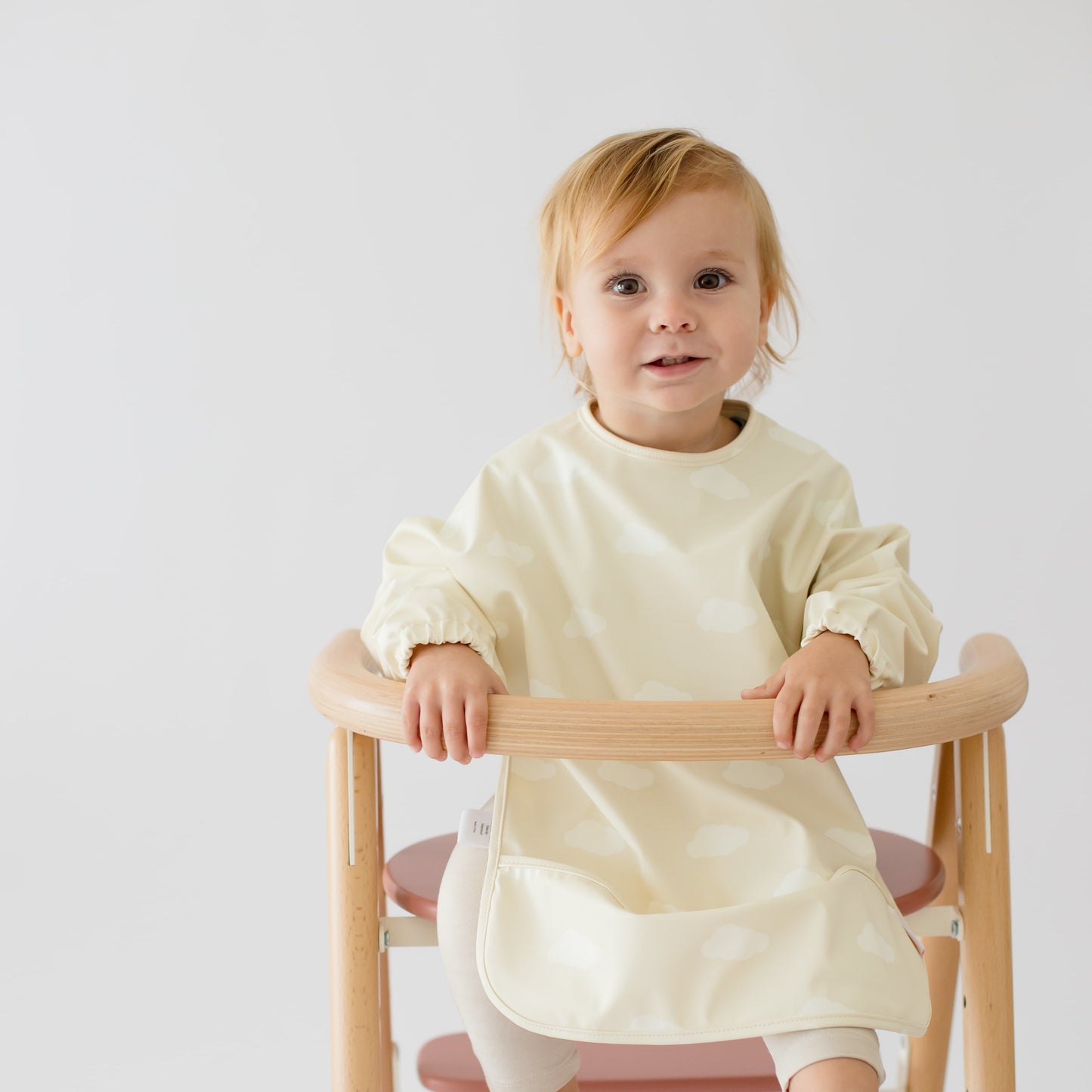 Smock Bib - Clouds