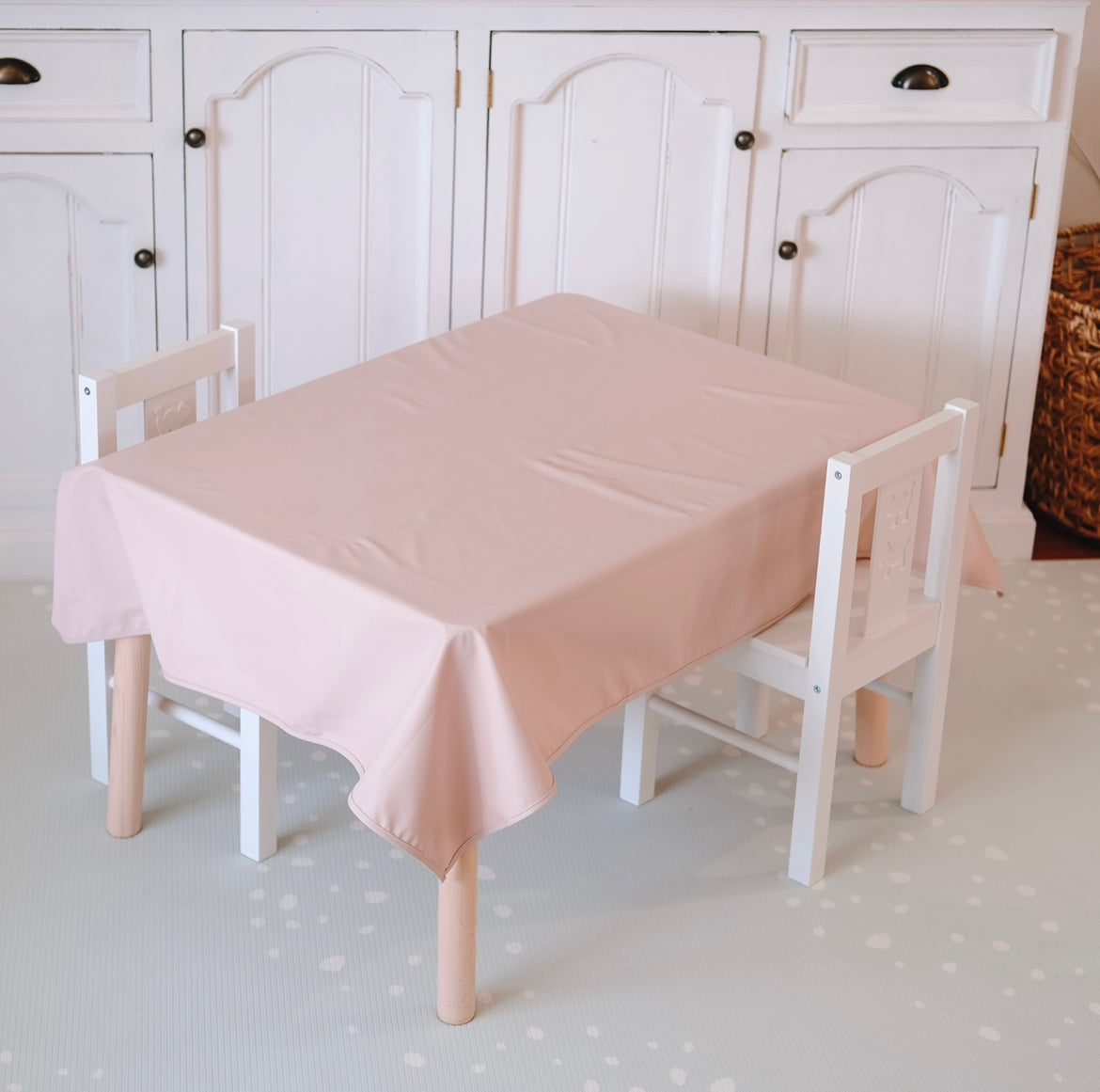 Messy Mat Dusty Pink Splat Mat on craft table