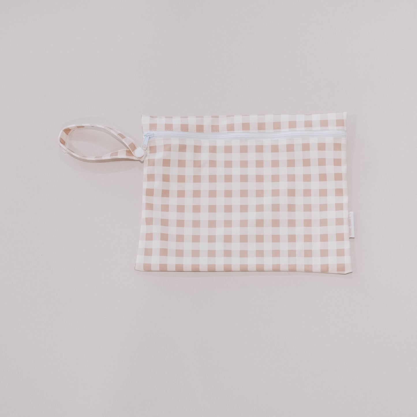 Small gingham wet bag for swimming
