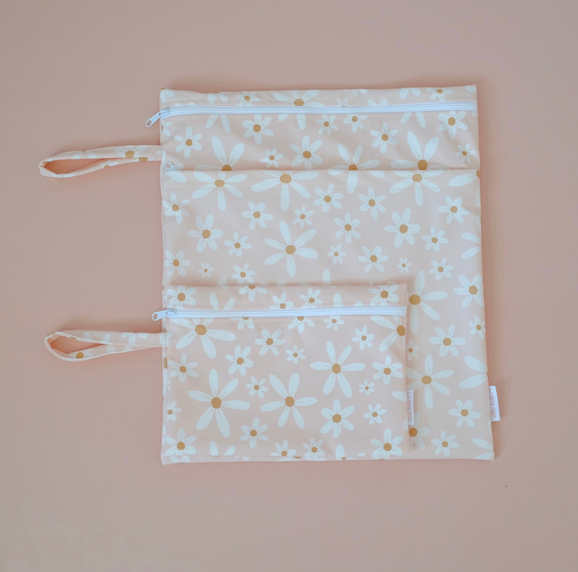 Small and large daisies wet bag together